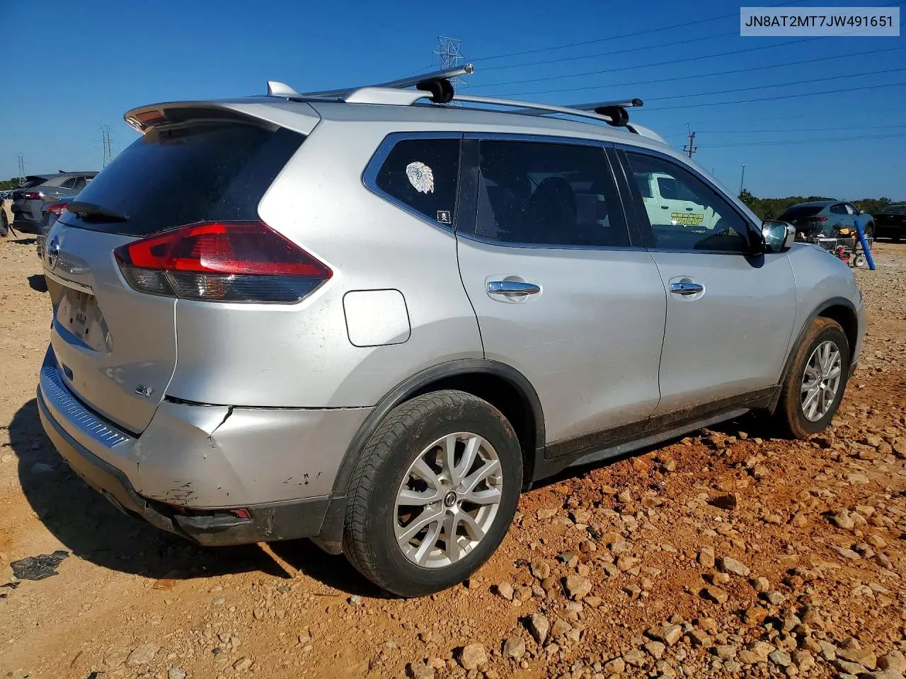 2018 NISSAN ROGUE VIN JN8AT2MT7JW491651 — фото 3