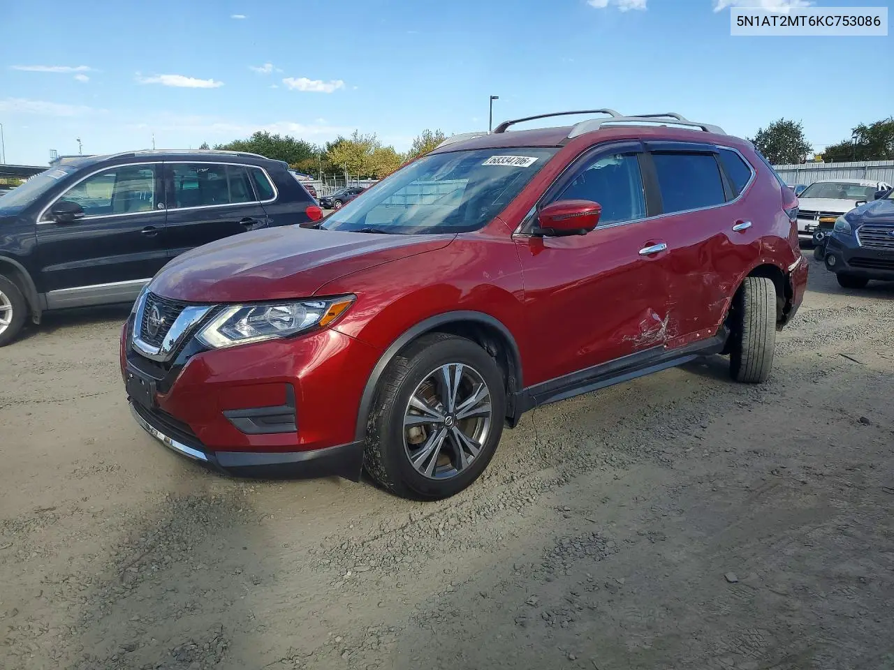 NISSAN ROGUE 2019, VIN 5N1AT2MT6KC753086