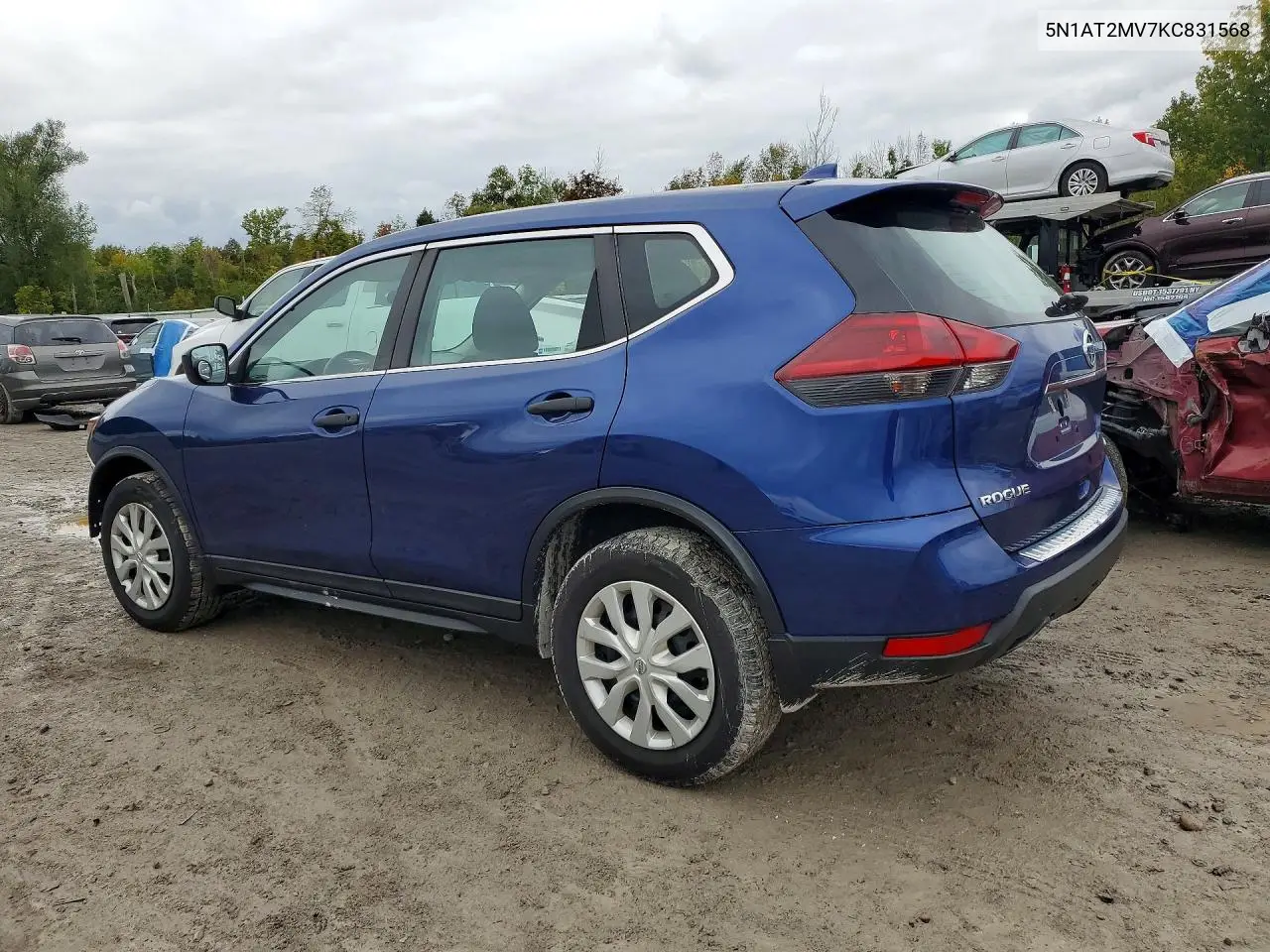 2019 NISSAN ROGUE VIN 5N1AT2MV7KC831568 — фото 2