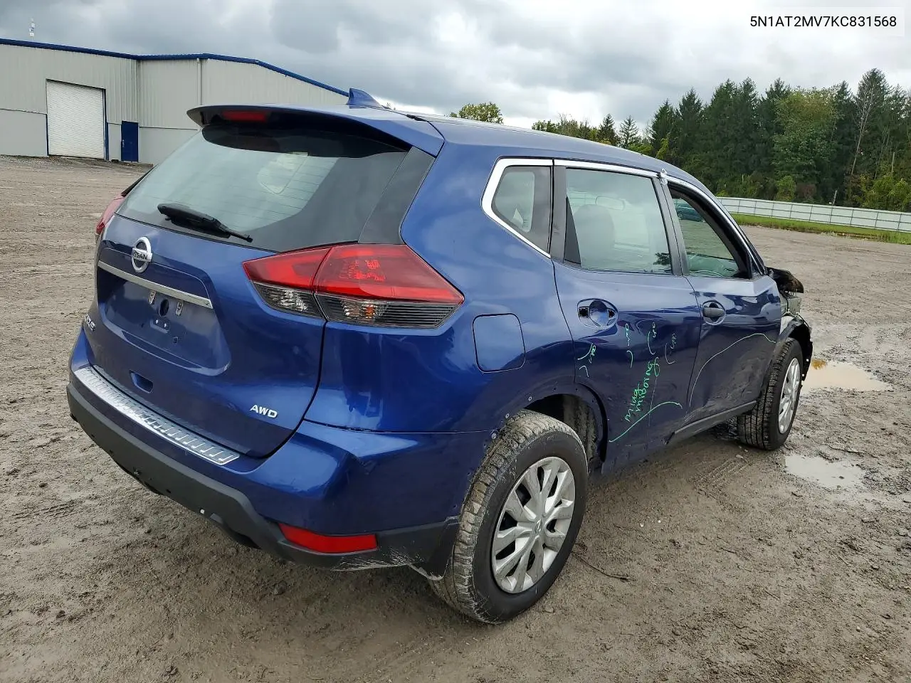 2019 NISSAN ROGUE VIN 5N1AT2MV7KC831568 — фото 3