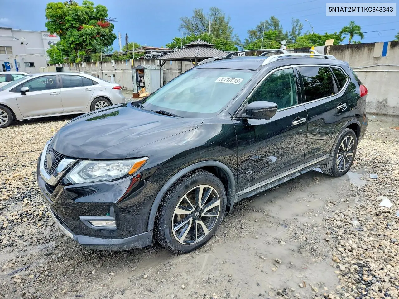 NISSAN ROGUE 2019, VIN 5N1AT2MT1KC843343
