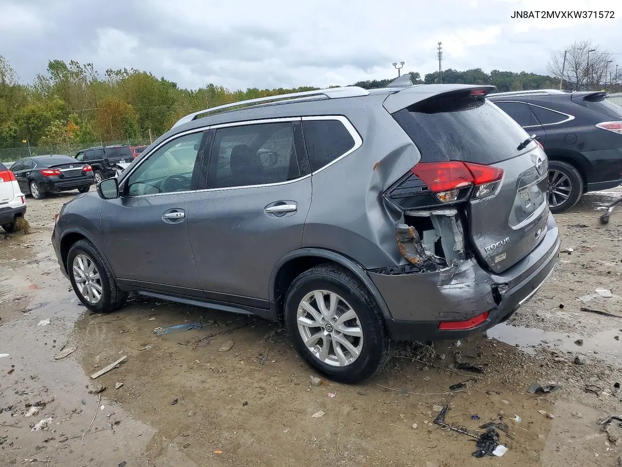 2019 NISSAN ROGUE VIN JN8AT2MVXKW371572 — фото 2