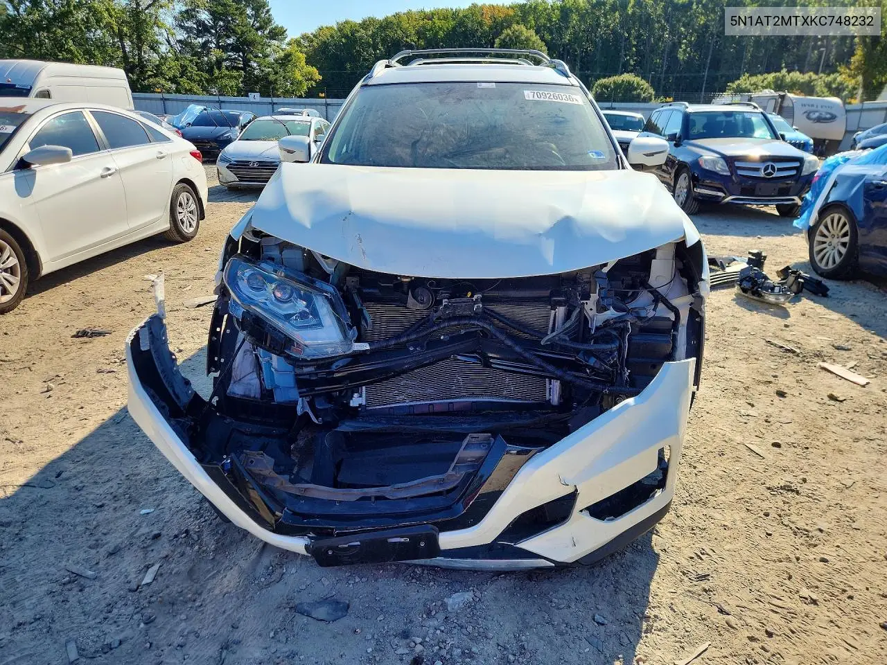 2019 NISSAN ROGUE VIN 5N1AT2MTXKC748232 — фото 5