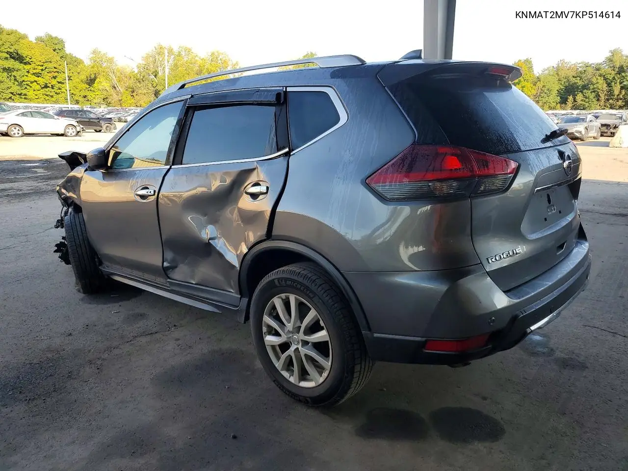 2019 NISSAN ROGUE VIN KNMAT2MV7KP514614 — фото 2