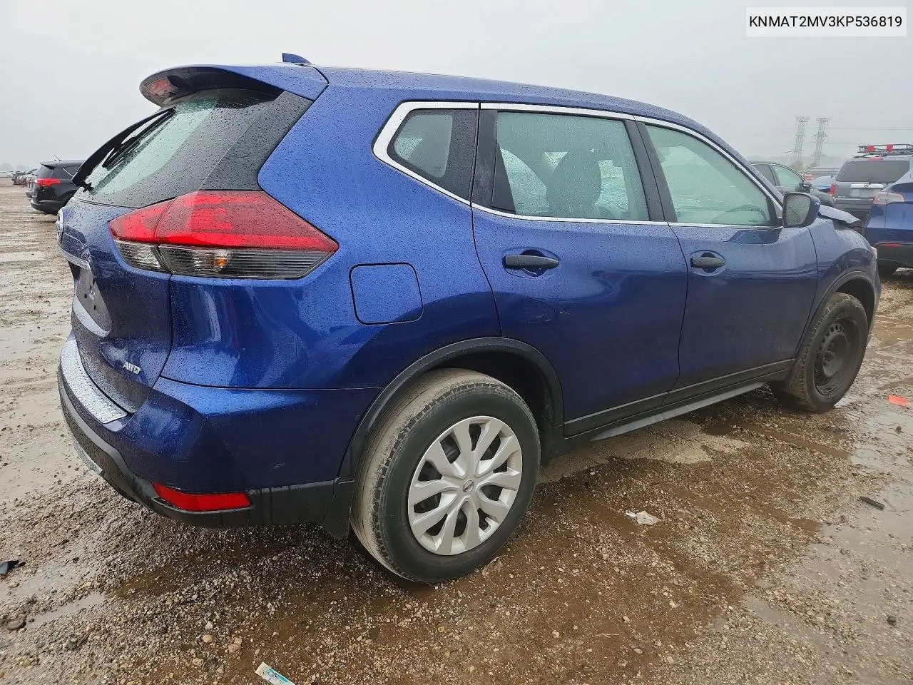 2019 NISSAN ROGUE VIN KNMAT2MV3KP536819 — фото 3