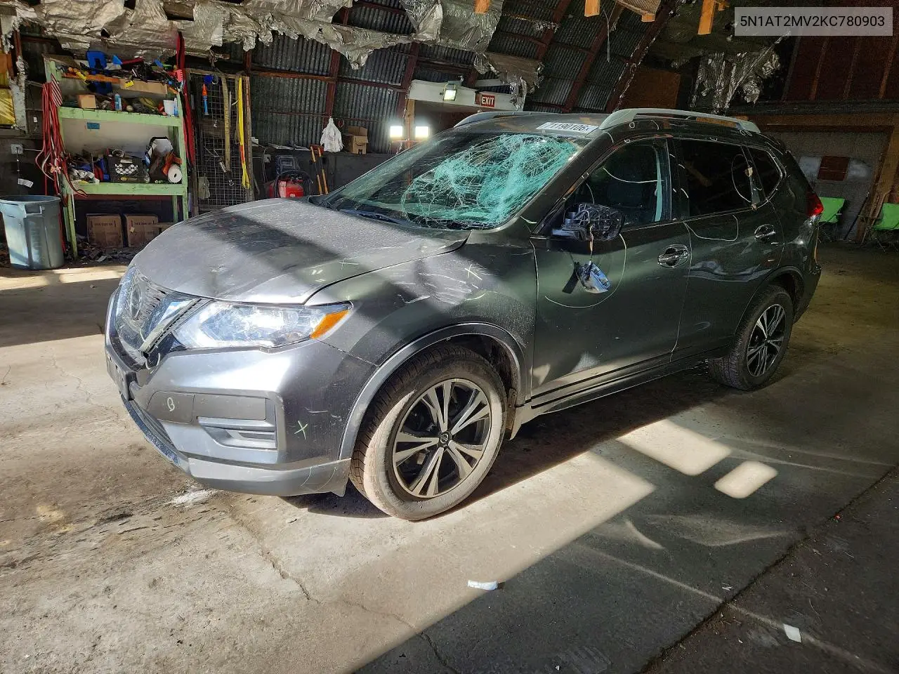 NISSAN ROGUE 2019, VIN 5N1AT2MV2KC780903
