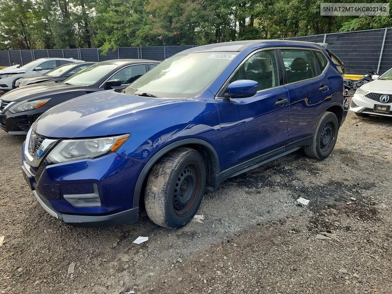 NISSAN ROGUE 2019, VIN 5N1AT2MT6KC802142