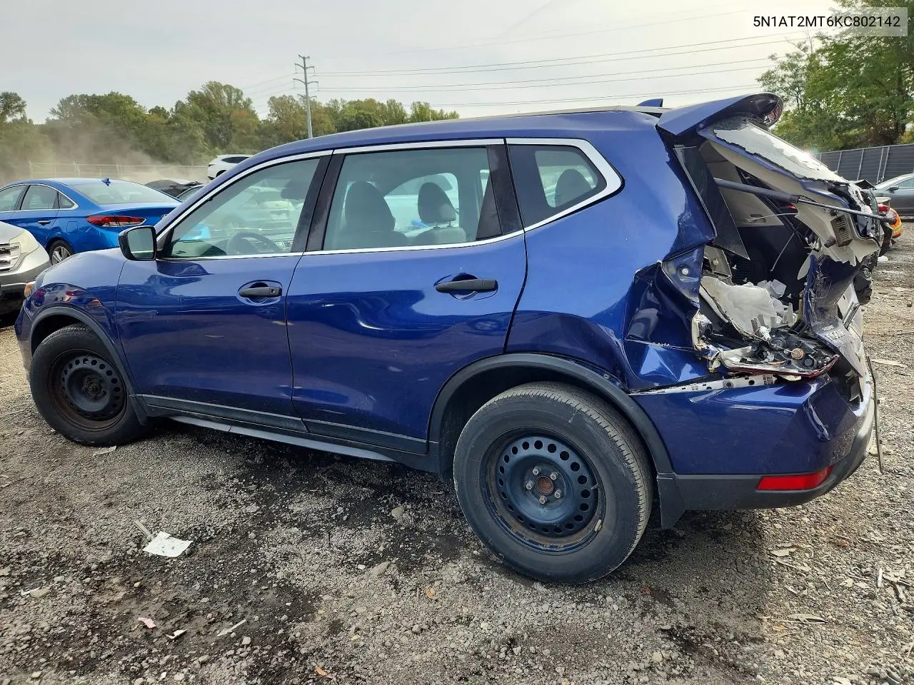 2019 NISSAN ROGUE VIN 5N1AT2MT6KC802142 — фото 2