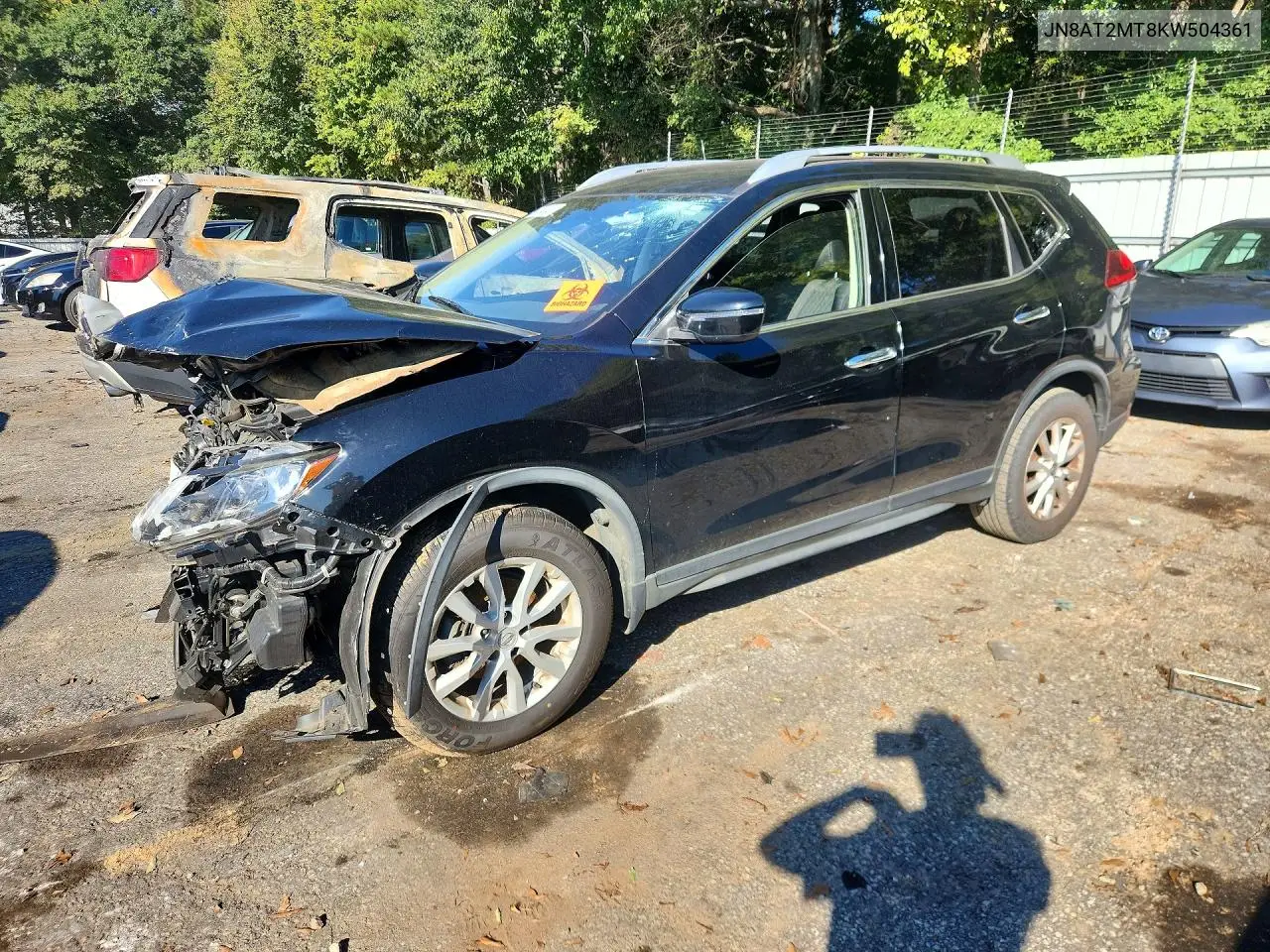 NISSAN ROGUE 2019, VIN JN8AT2MT8KW504361