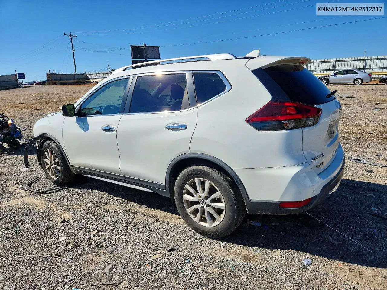 2019 NISSAN ROGUE VIN KNMAT2MT4KP512317 — фото 2
