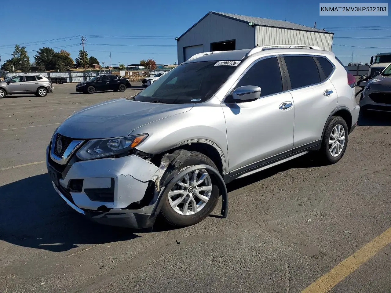 NISSAN ROGUE 2019, VIN KNMAT2MV3KP532303