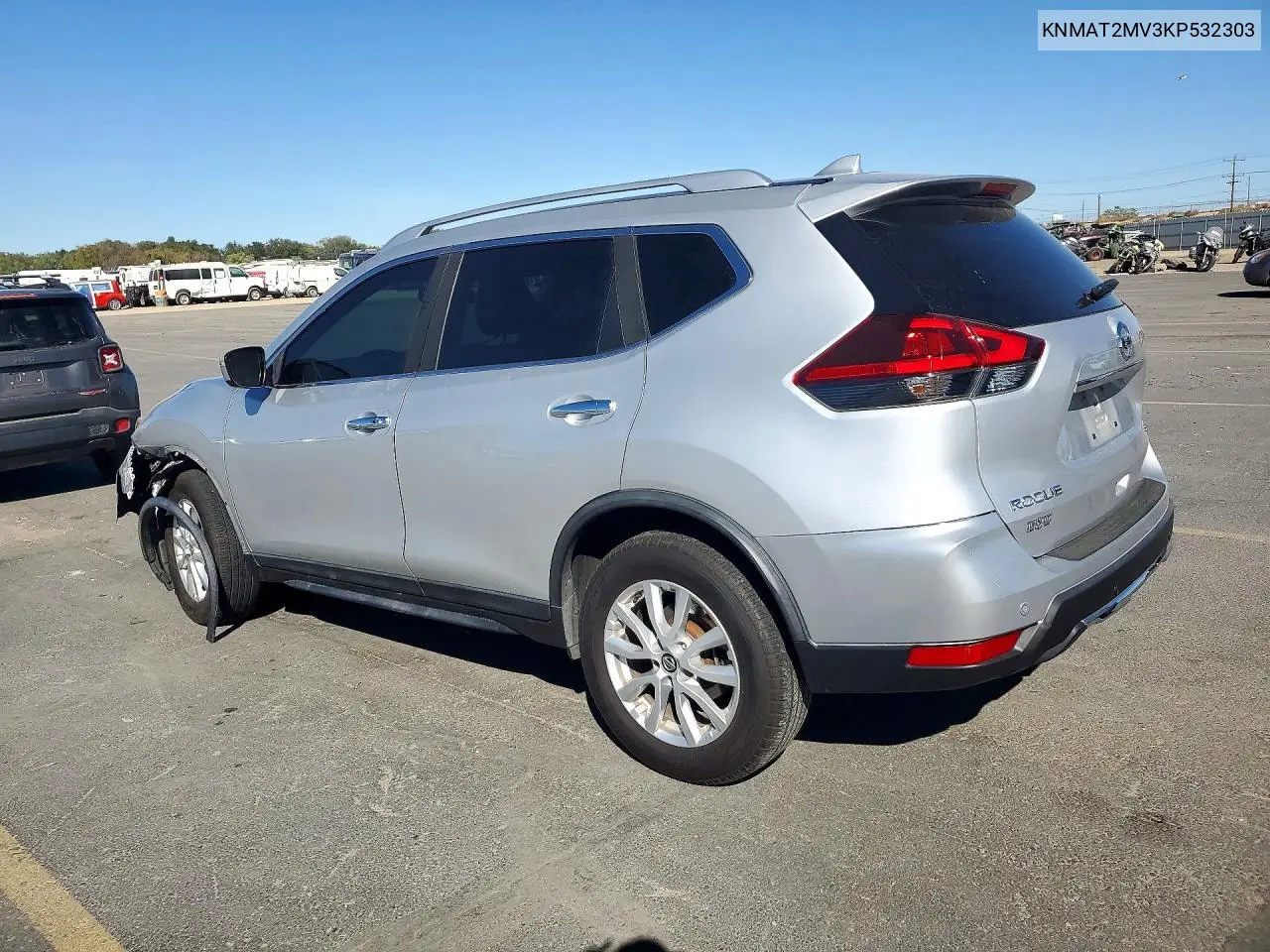 2019 NISSAN ROGUE VIN KNMAT2MV3KP532303 — фото 2
