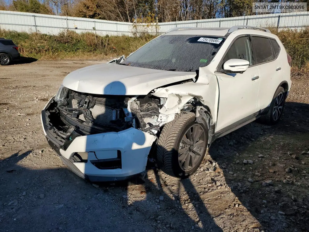NISSAN ROGUE 2019, VIN 5N1AT2MT8KC803096