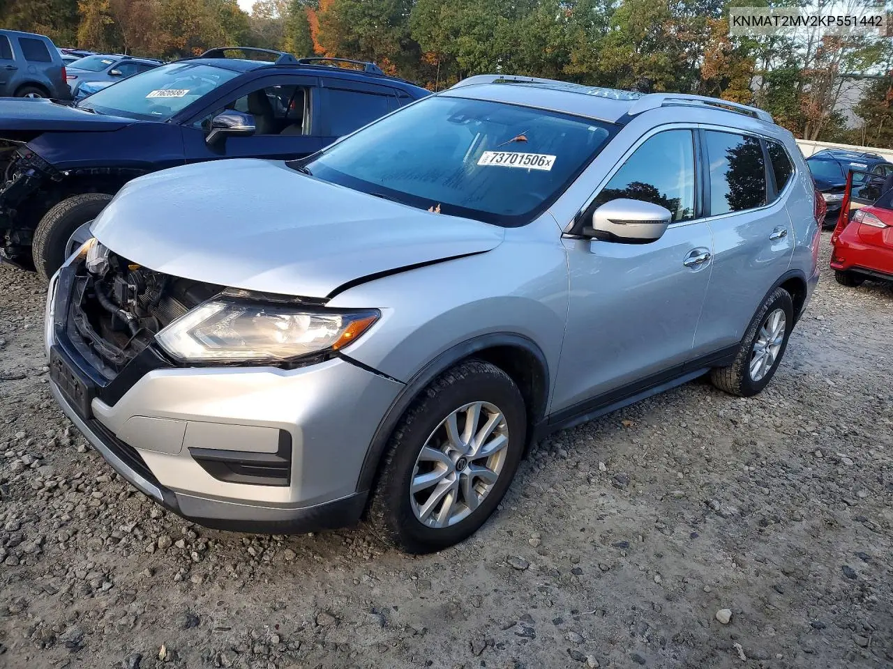 NISSAN ROGUE 2019, VIN KNMAT2MV2KP551442