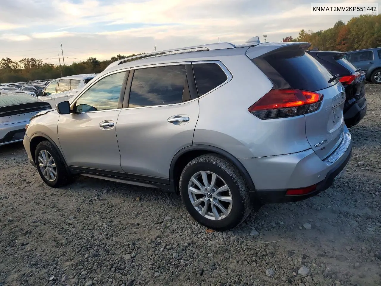 2019 NISSAN ROGUE VIN KNMAT2MV2KP551442 — фото 2