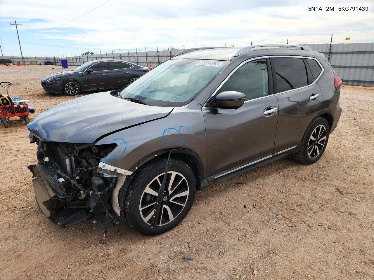 NISSAN ROGUE 2019, VIN 5N1AT2MT5KC791439
