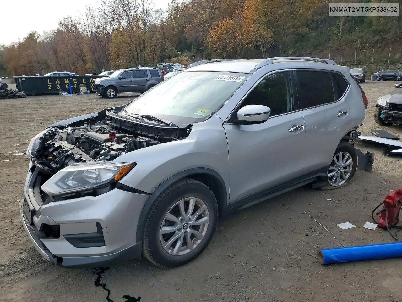 NISSAN ROGUE 2019, VIN KNMAT2MT5KP533452