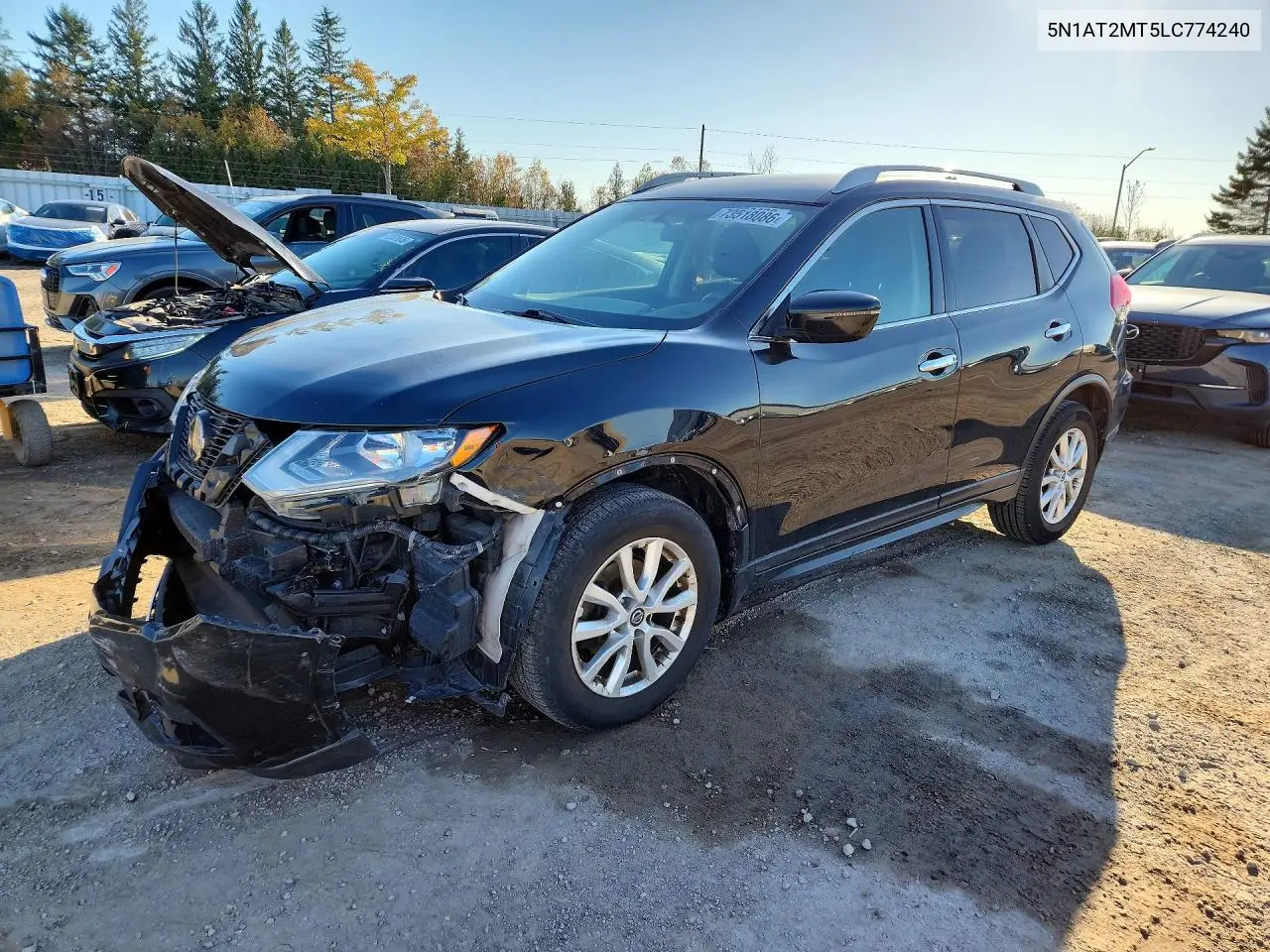 NISSAN ROGUE 2020, VIN 5N1AT2MT5LC774240