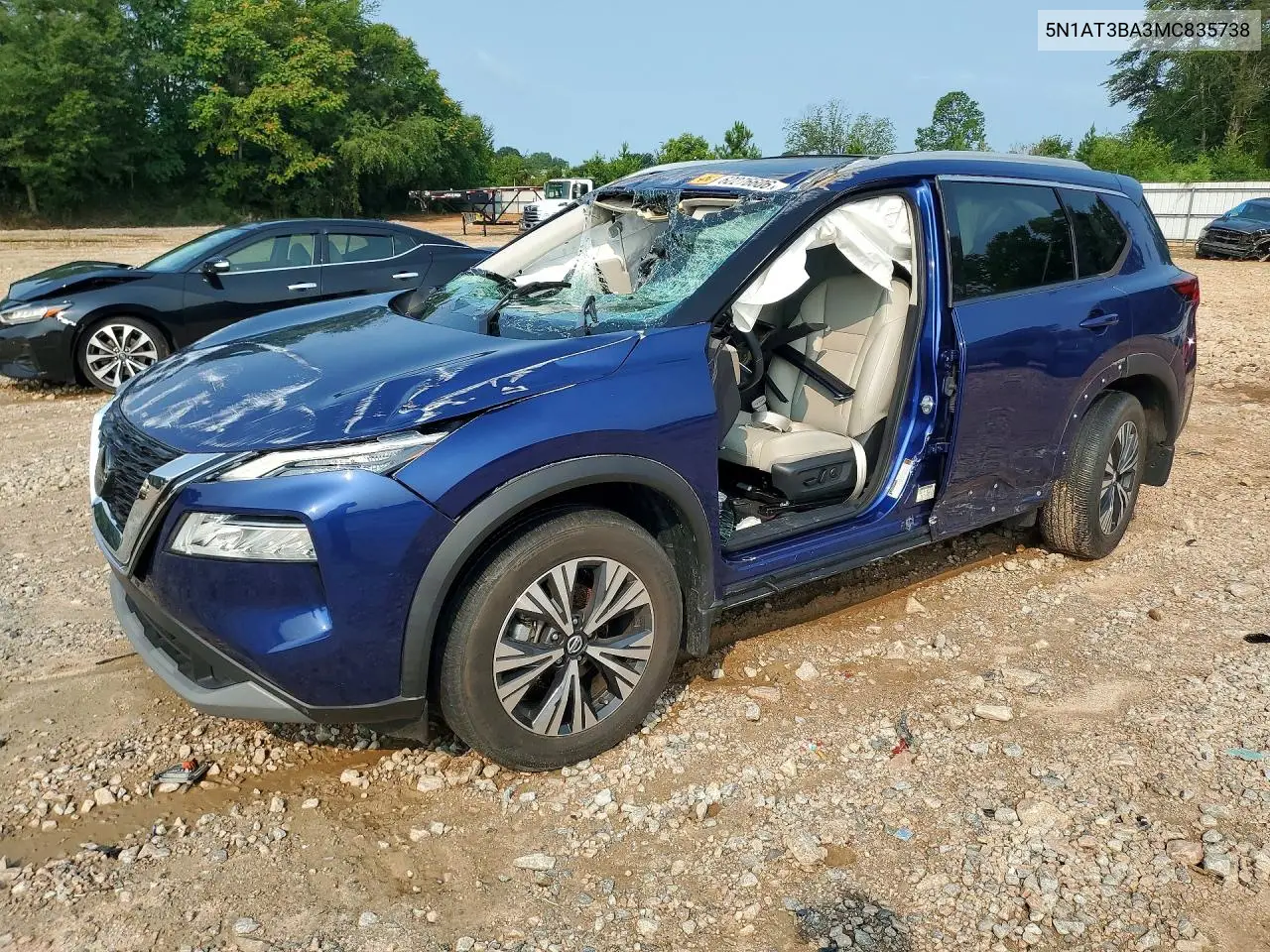 NISSAN ROGUE 2021, VIN 5N1AT3BA3MC835738