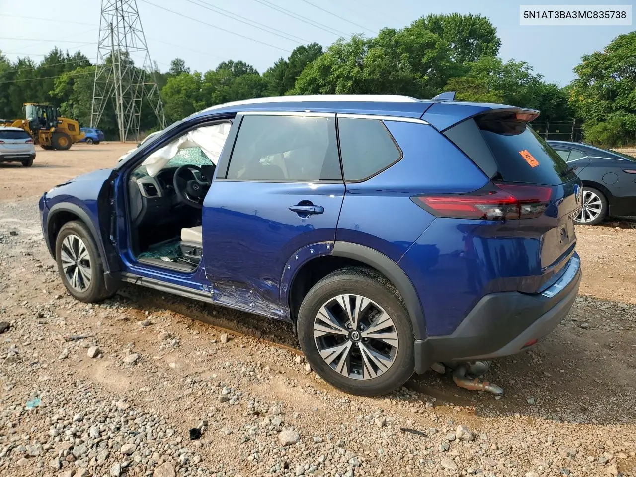 2021 NISSAN ROGUE VIN 5N1AT3BA3MC835738 — фото 2