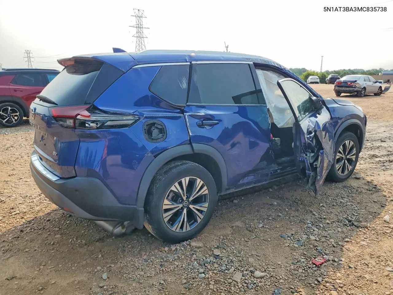 2021 NISSAN ROGUE VIN 5N1AT3BA3MC835738 — фото 3