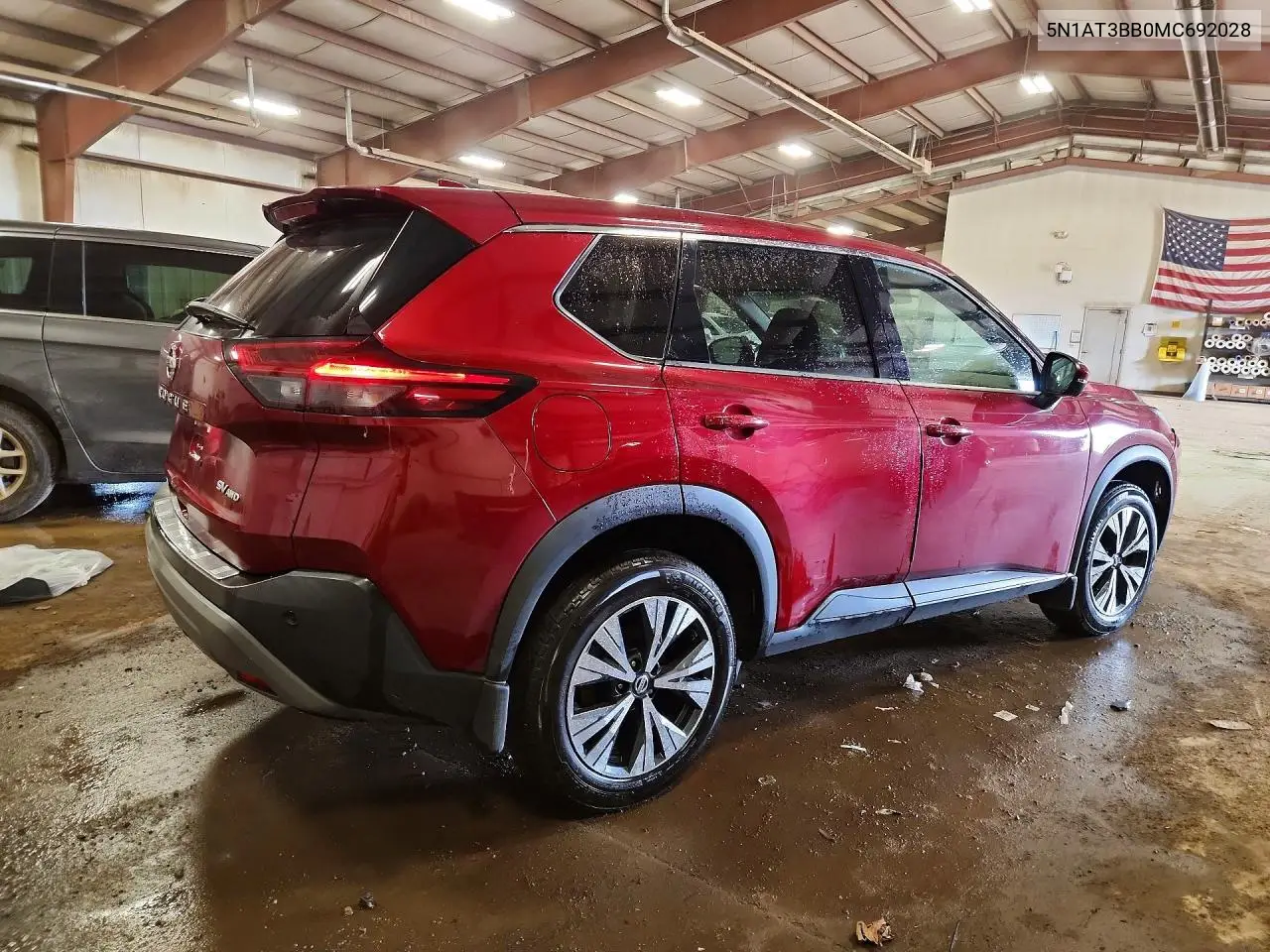 2021 NISSAN ROGUE VIN 5N1AT3BB0MC692028 — фото 3