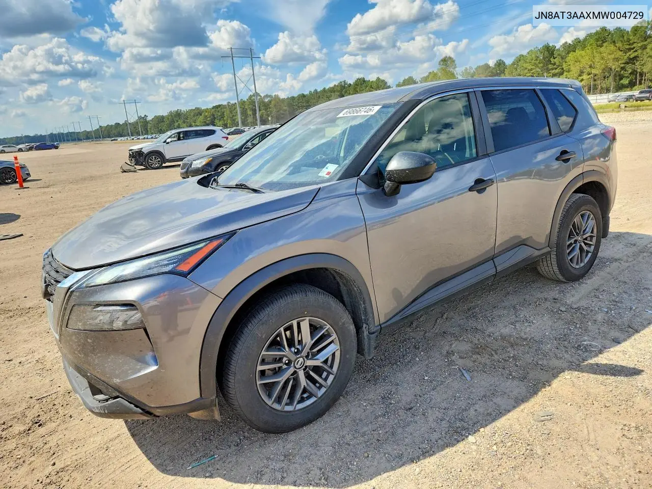 NISSAN ROGUE 2021, VIN JN8AT3AAXMW004729