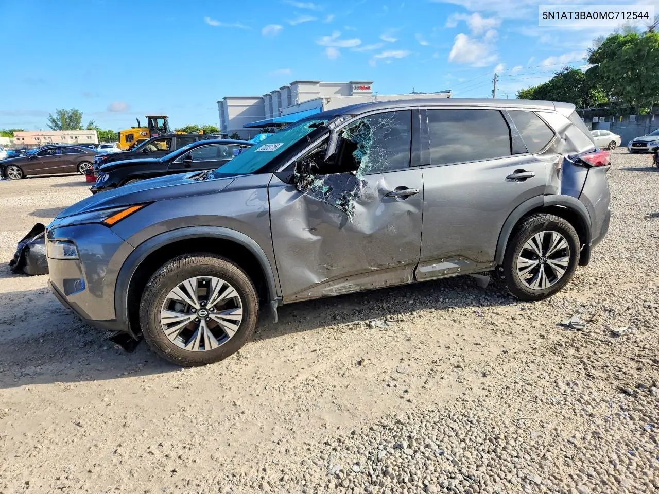 NISSAN ROGUE 2021, VIN 5N1AT3BA0MC712544