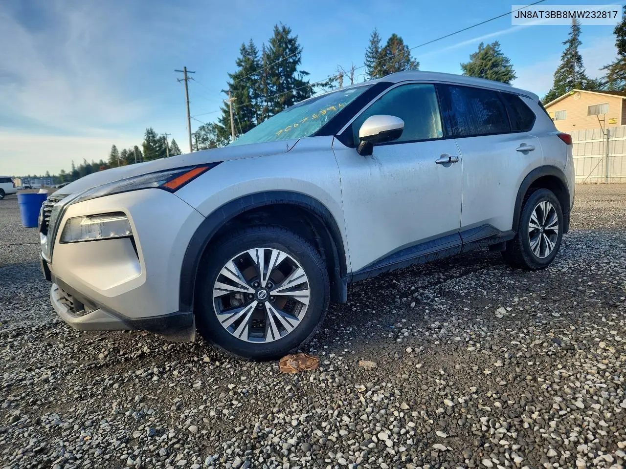 NISSAN ROGUE 2021, VIN JN8AT3BB8MW232817