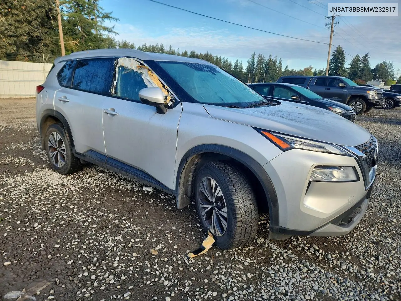 2021 NISSAN ROGUE VIN JN8AT3BB8MW232817 — фото 4