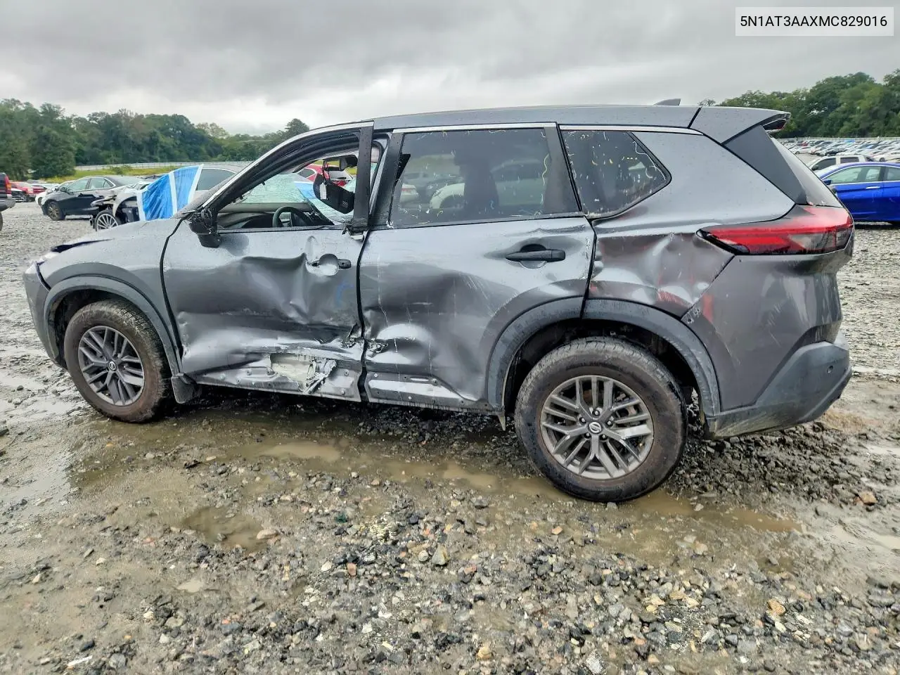2021 NISSAN ROGUE VIN 5N1AT3AAXMC829016 — фото 2