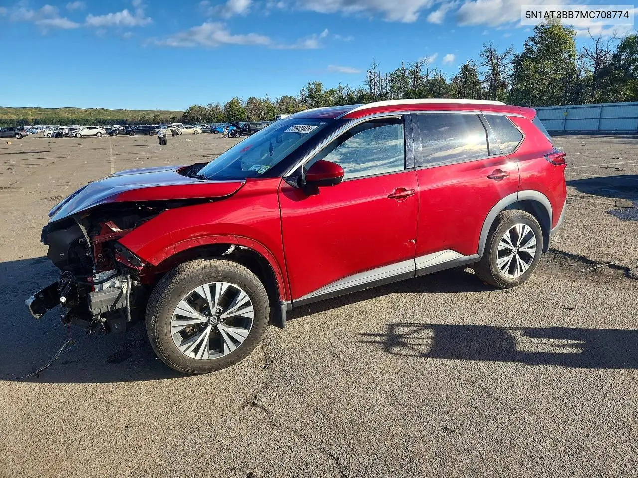 NISSAN ROGUE 2021, VIN 5N1AT3BB7MC708774