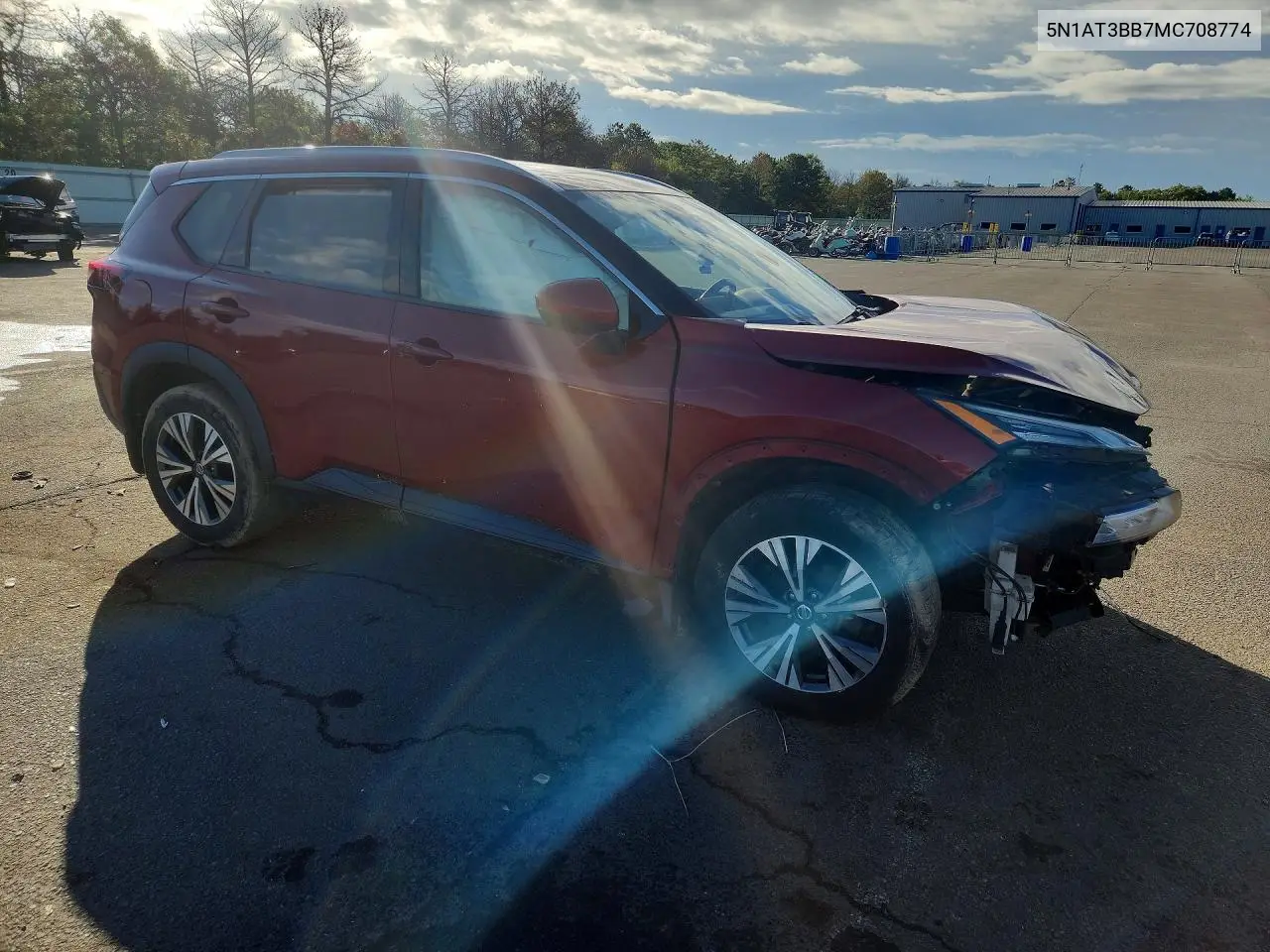 2021 NISSAN ROGUE VIN 5N1AT3BB7MC708774 — фото 4