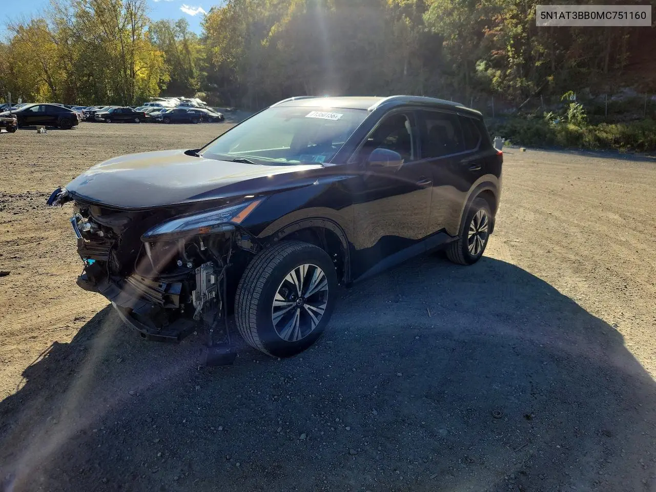 NISSAN ROGUE 2021, VIN 5N1AT3BB0MC751160