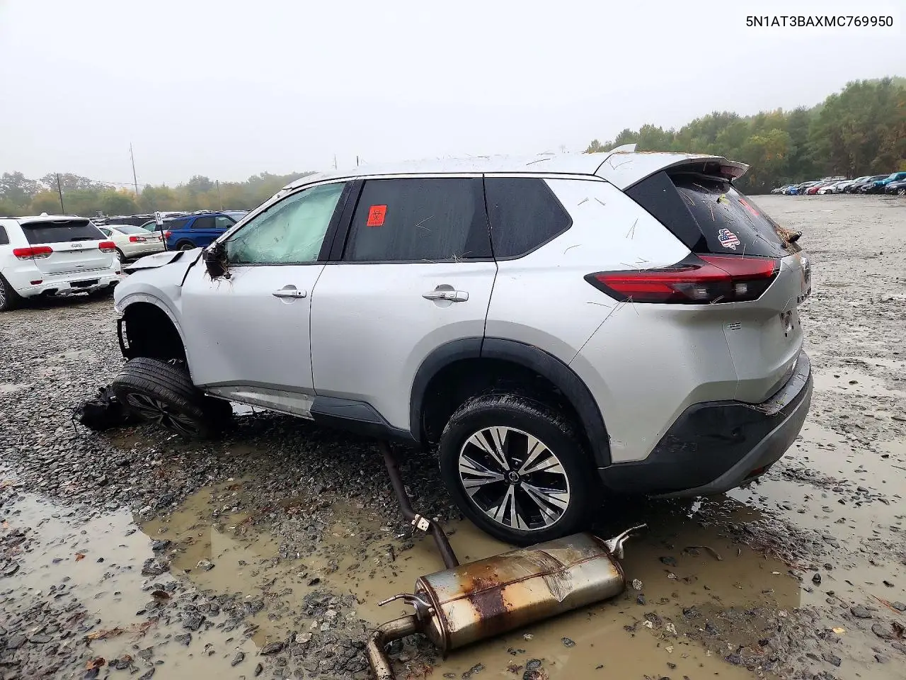 2021 NISSAN ROGUE VIN 5N1AT3BAXMC769950 — фото 2