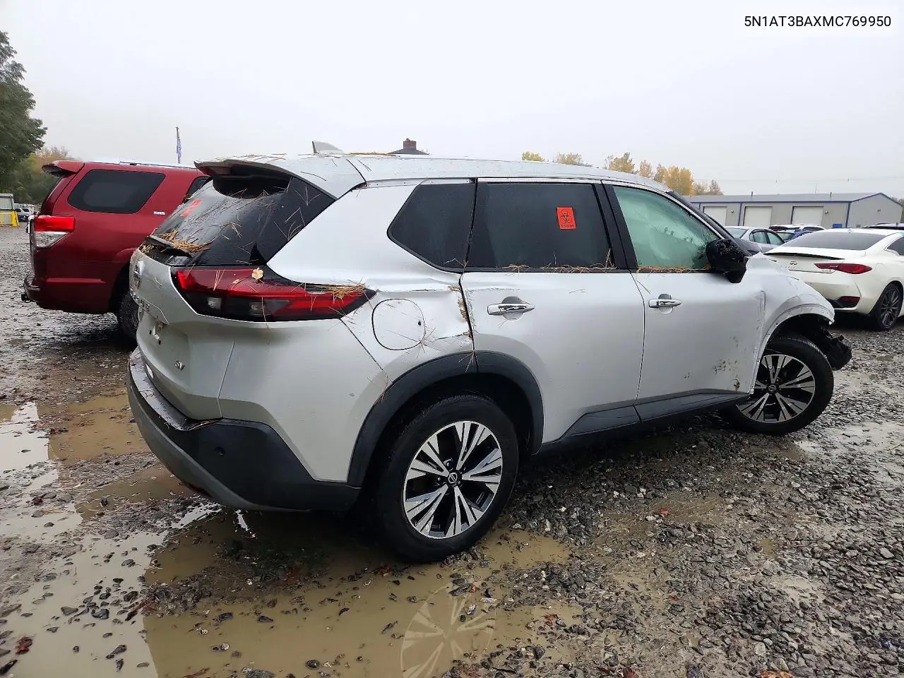 2021 NISSAN ROGUE VIN 5N1AT3BAXMC769950 — фото 3