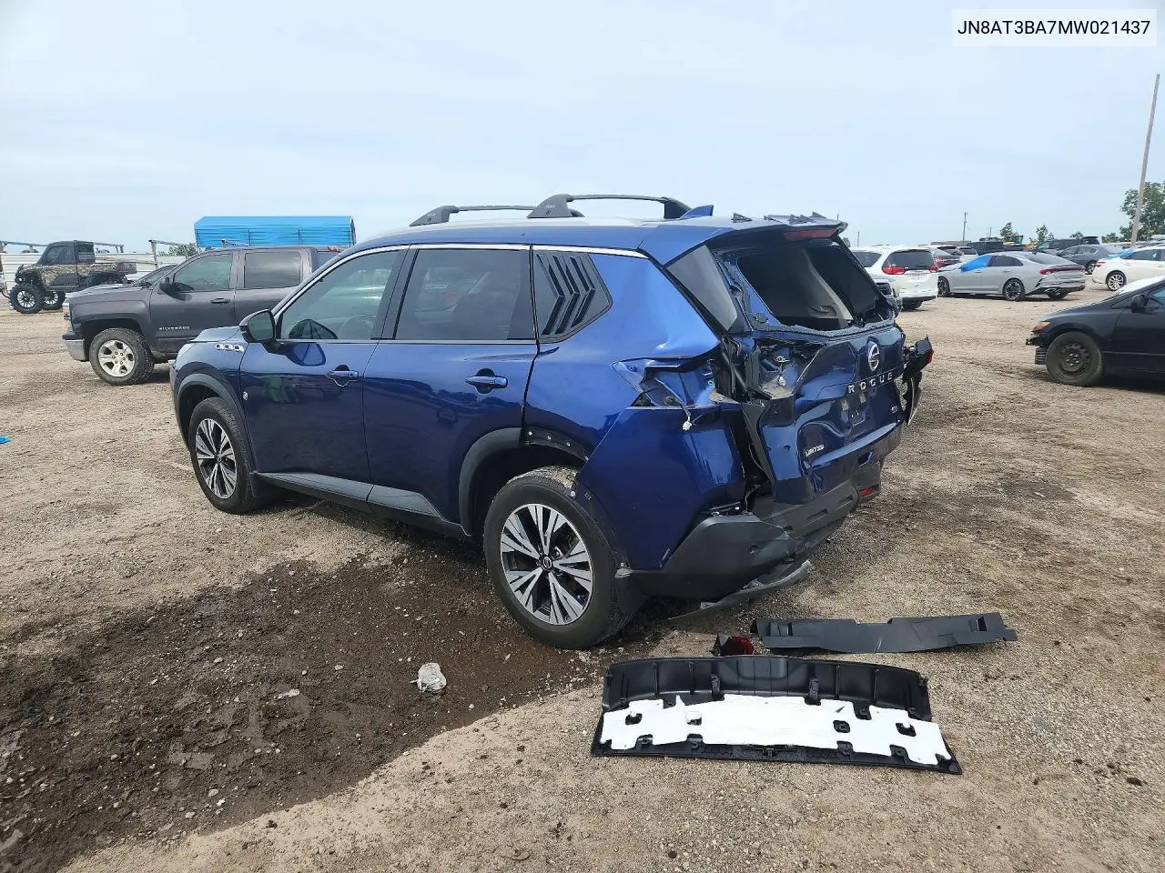 2021 NISSAN ROGUE VIN JN8AT3BA7MW021437 — фото 2