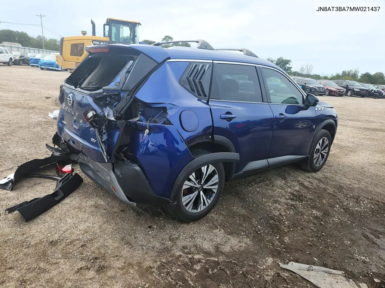 2021 NISSAN ROGUE VIN JN8AT3BA7MW021437 — фото 3