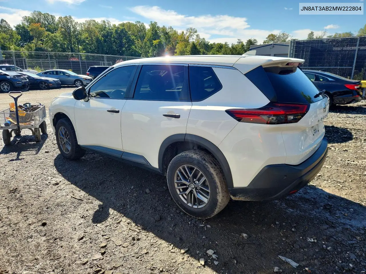2021 NISSAN ROGUE VIN JN8AT3AB2MW222804 — фото 2