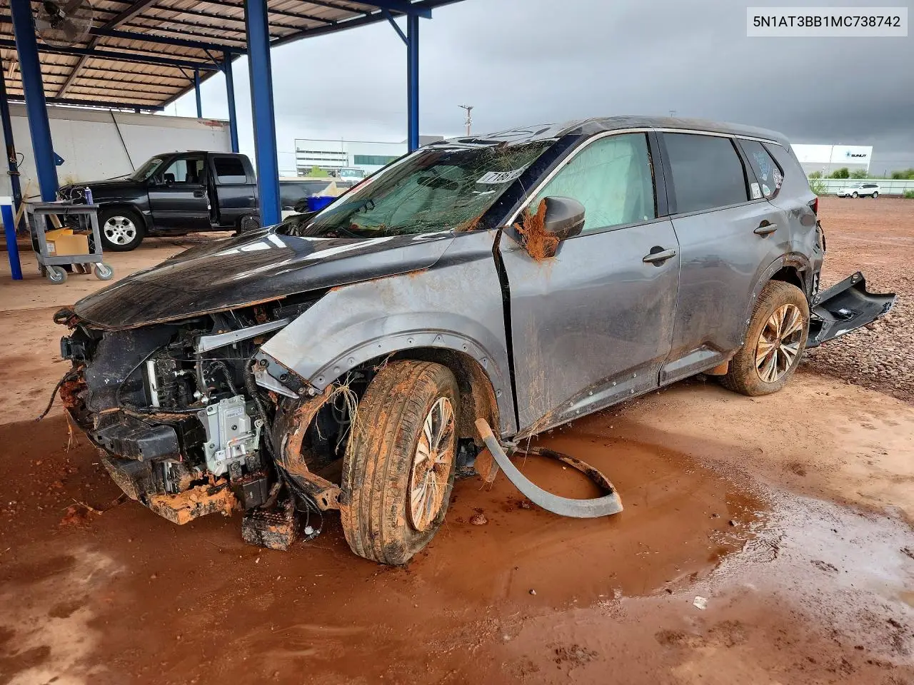 NISSAN ROGUE 2021, VIN 5N1AT3BB1MC738742