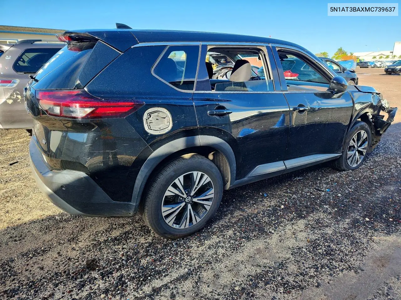 2021 NISSAN ROGUE VIN 5N1AT3BAXMC739637 — фото 3