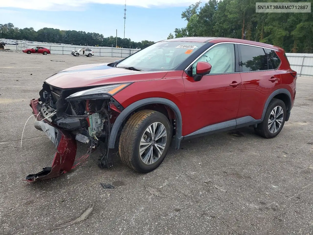 NISSAN ROGUE 2021, VIN 5N1AT3BA8MC712887