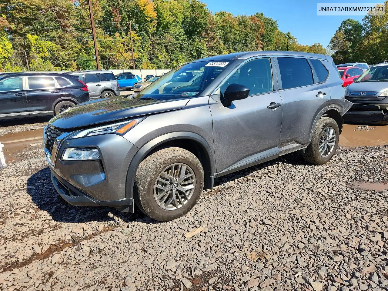NISSAN ROGUE 2021, VIN JN8AT3ABXMW221173