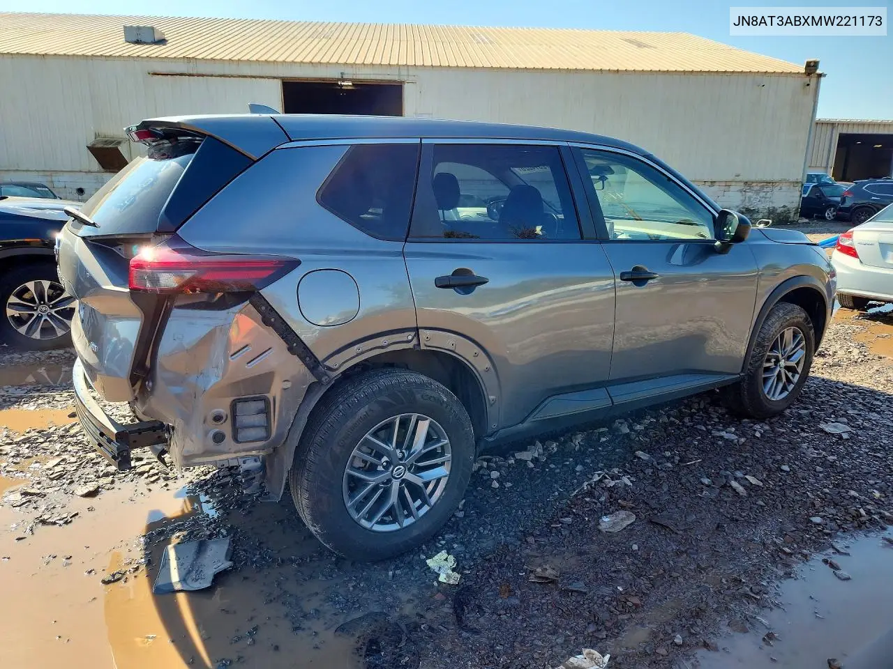 2021 NISSAN ROGUE VIN JN8AT3ABXMW221173 — фото 3