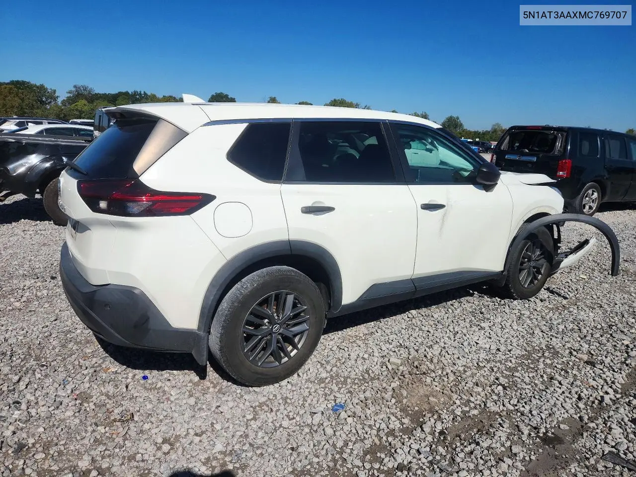 2021 NISSAN ROGUE VIN 5N1AT3AAXMC769707 — фото 3
