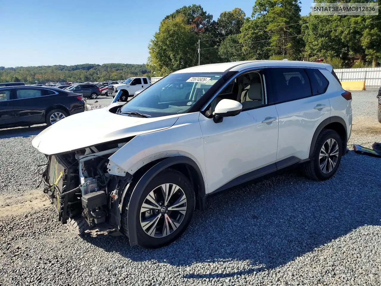 NISSAN ROGUE 2021, VIN 5N1AT3BA9MC812836