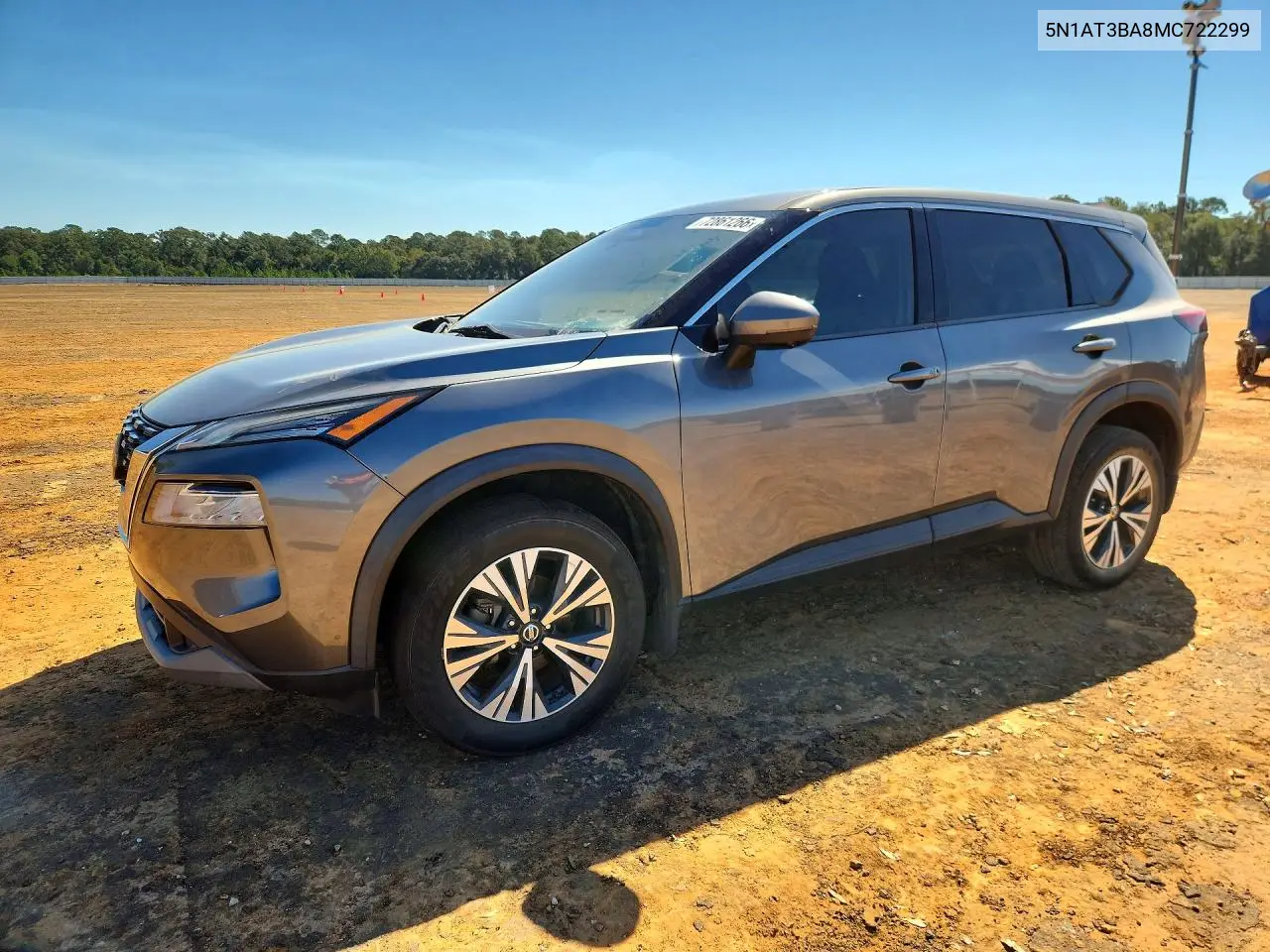 NISSAN ROGUE 2021, VIN 5N1AT3BA8MC722299