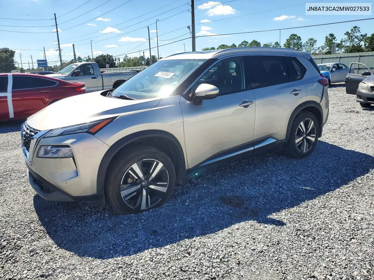 NISSAN ROGUE 2021, VIN JN8AT3CA2MW027533