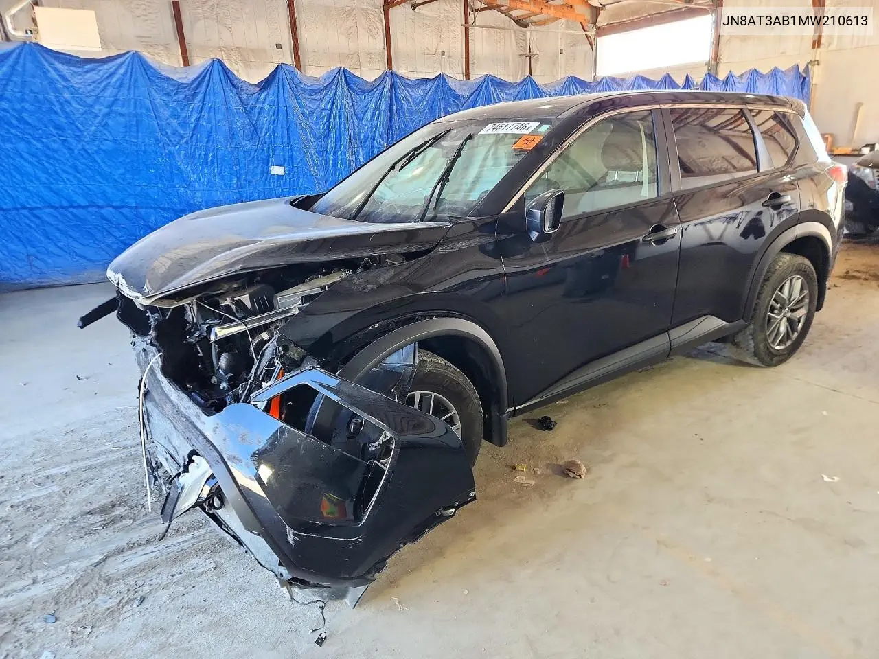 NISSAN ROGUE 2021, VIN JN8AT3AB1MW210613