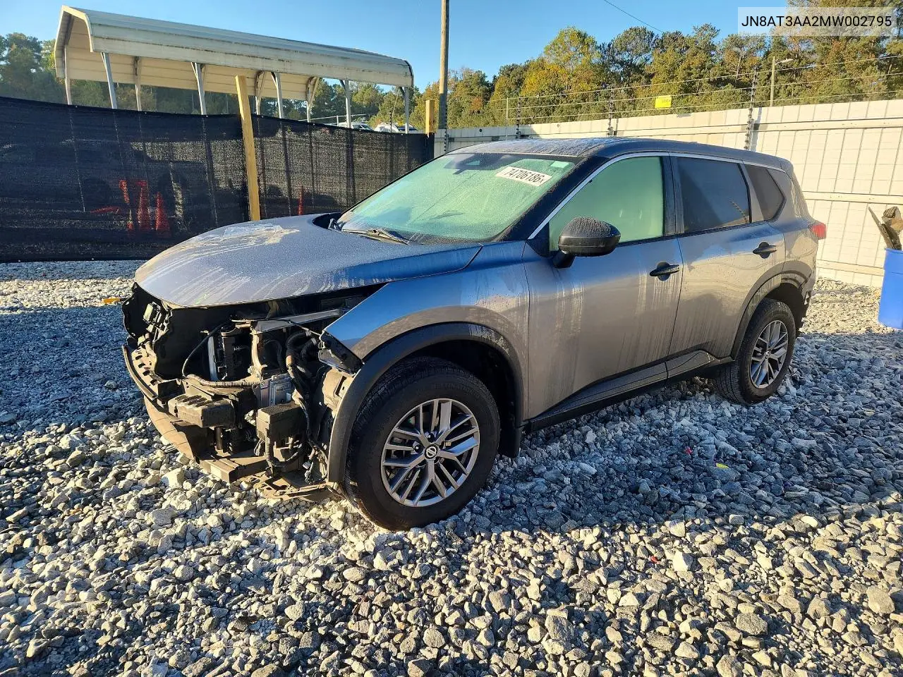 NISSAN ROGUE 2021, VIN JN8AT3AA2MW002795